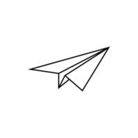 paper plane icon design template vector