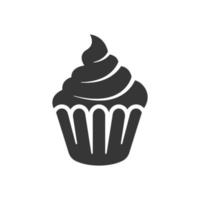 vector de plantilla de diseño de icono de logotipo de cupcake