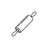 rolling pin icon design template vector