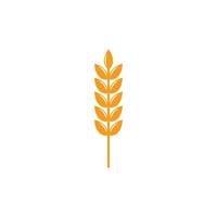 Wheat and rice icon logo design template vector