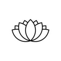 lotus icon design template vector