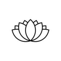 lotus icon design template vector