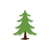 vector de plantilla de diseño de icono de árbol de pino