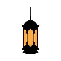 islamic lantern logo icon design template vector