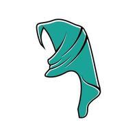 vector de plantilla de diseño de icono de logotipo hijab