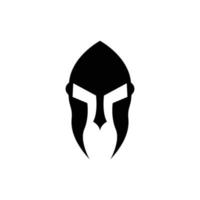 spartan helmet logo icon design template vector