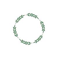 leaf border graphic design vector