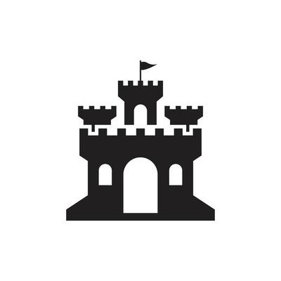 fortress icon design template