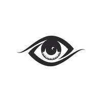 vector de diseño de icono de logotipo de ojo