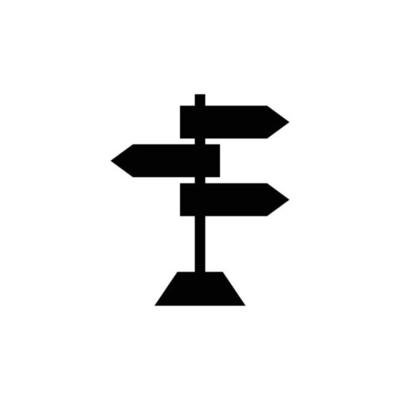signpost icon design template vector