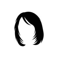 plantilla de diseño de icono de cabello de mujer vector