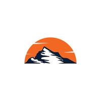 vector de plantilla de diseño de icono de logotipo de montaña