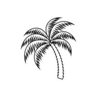 vector de plantilla de diseño gráfico de palmera