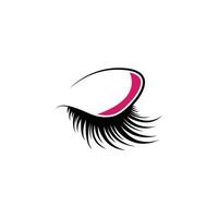 eyelashes clipart design template vector