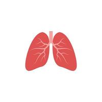 lungs icon design template vector