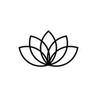 plantilla de diseño de icono de loto vector
