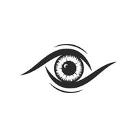 eye logo icon design vector