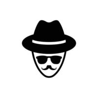 spy logo icon design vector