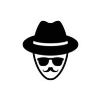 spy logo icon design vector