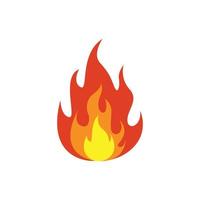 fire logo icon design template vector