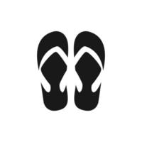 flip-flops logo icon design template vector