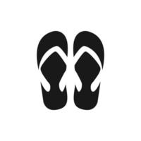 vector de plantilla de diseño de icono de logotipo de flip-flops