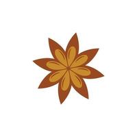 star anise logo icon design template vector