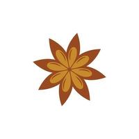 star anise logo icon design template vector