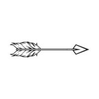 tribal arrow graphic design vector
