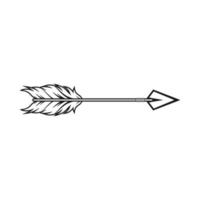 tribal arrow graphic design vector