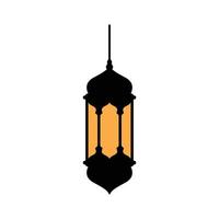 islamic lantern logo icon design template vector