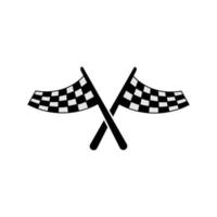 racing flags icon design template vector
