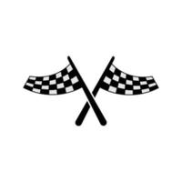 racing flags icon design template vector