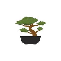 bonsai logo icon design template vector