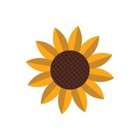 sunflower logo icon design template vector