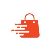 shopping bag logo icon design template vector