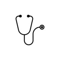 stethoscope icon design template vector