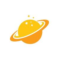 planet logo icon design template vector