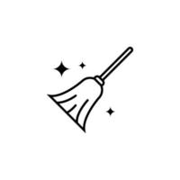 broom icon design template vector