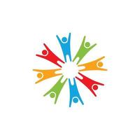 community logo icon design template vector