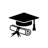 graduation hat icon design vector