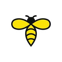 vector de plantilla de diseño de icono de logotipo de abeja