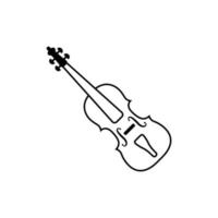 vector de plantilla de diseño gráfico de violín