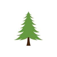 vector de plantilla de diseño de icono de árbol de pino