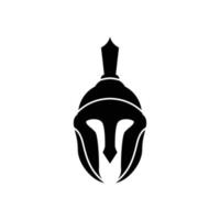 spartan helmet logo icon design template vector