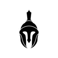 spartan helmet logo icon design template vector