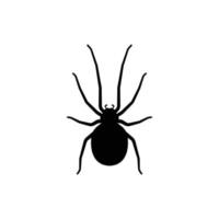 vector de diseño de icono de logotipo de araña negra