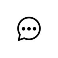 chat icon design template vector