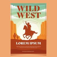 Wild West Poster Template vector