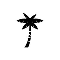 plantilla de diseño de icono de árbol de coco vector